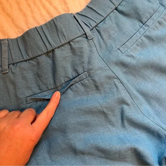 A New Day-Linen Pants- Light Blue- 10 - Picture 8 of 10
